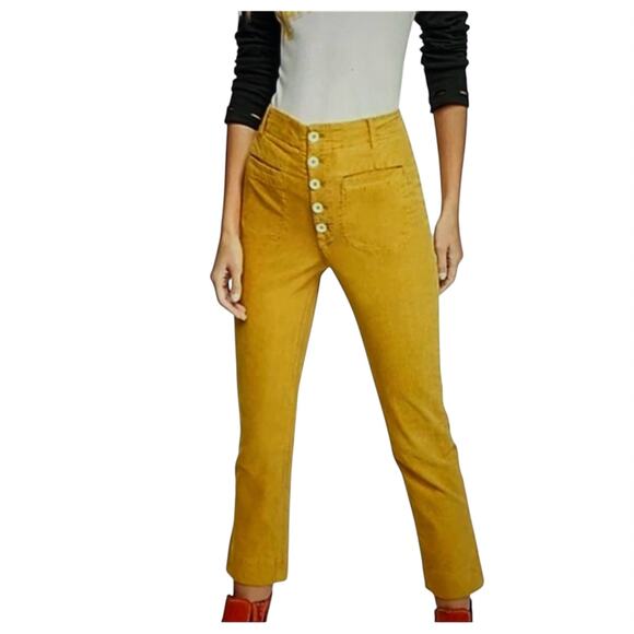 Free People 0 If you love something button fly high rise pant P 2882 - Picture 1 of 11